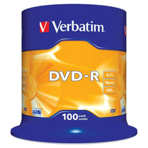 DVD-R Verbatim DVD-R Matt Silver 100 Unités
