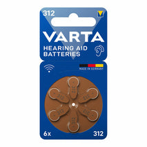 Pile pour aide auditive Varta Hearing Aid 312 PR41 6 Unités