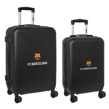 Jeu de valises F.C. Barcelona + mediano 24 Trolley Noir 40 x 63 x 26 cm (2 Pièces)