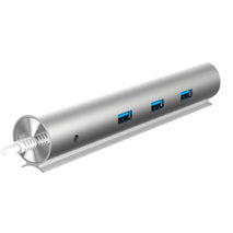 Hub USB Woxter PE26-142 Blanc Argenté Aluminium (1 Unité)
