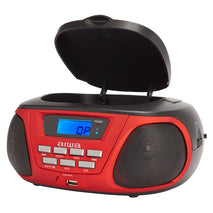 Radio-CD Bluetooth MP3 Aiwa BBTU-300RD Noir Rouge