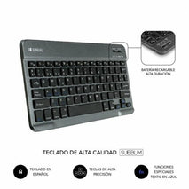 Clavier Bluetooth avec Support pour Tablette Subblim SUBKT3-BTL200 Noir Espagnol Qwerty