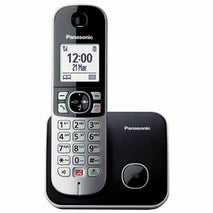 Teléfono Fijo Panasonic KX-TG6852SPB Negro 1,8