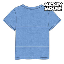 Blue Mickey Mouse Children's Short Sleeve T-Shirt